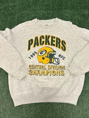 Vintage 1995 Green Bay Packers NFC Central Division Champions Crewneck Sweatshir